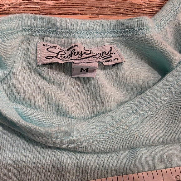 Lucky Brand Light Blue Tank Top summer basics - Picture 2 of 5